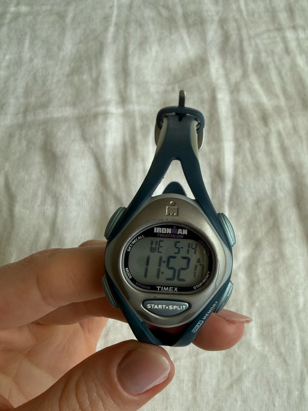 Timex Ironman Digital Watch - Teal and Silver